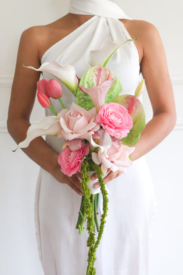 The Strawberry Matcha Bridal Bouquet