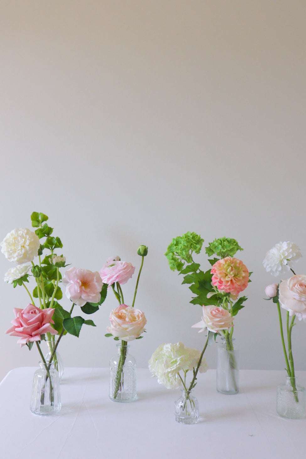 The Garden Blush Bud Vases (set of 10)