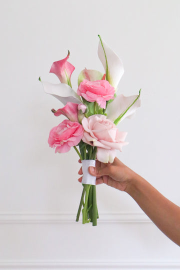 The Strawberry Matcha Bridesmaid Bouquet
