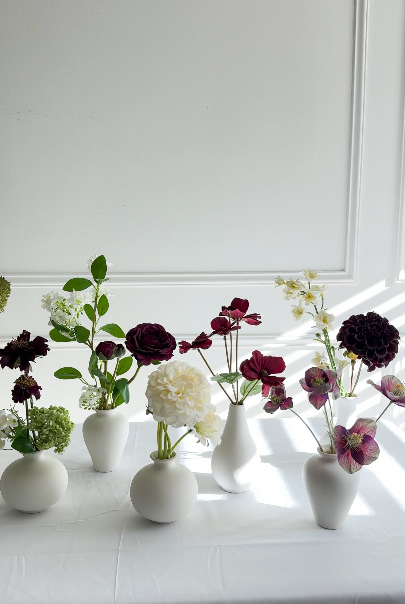 The Midnight Garden Bud Vase Florals (Set of 10)